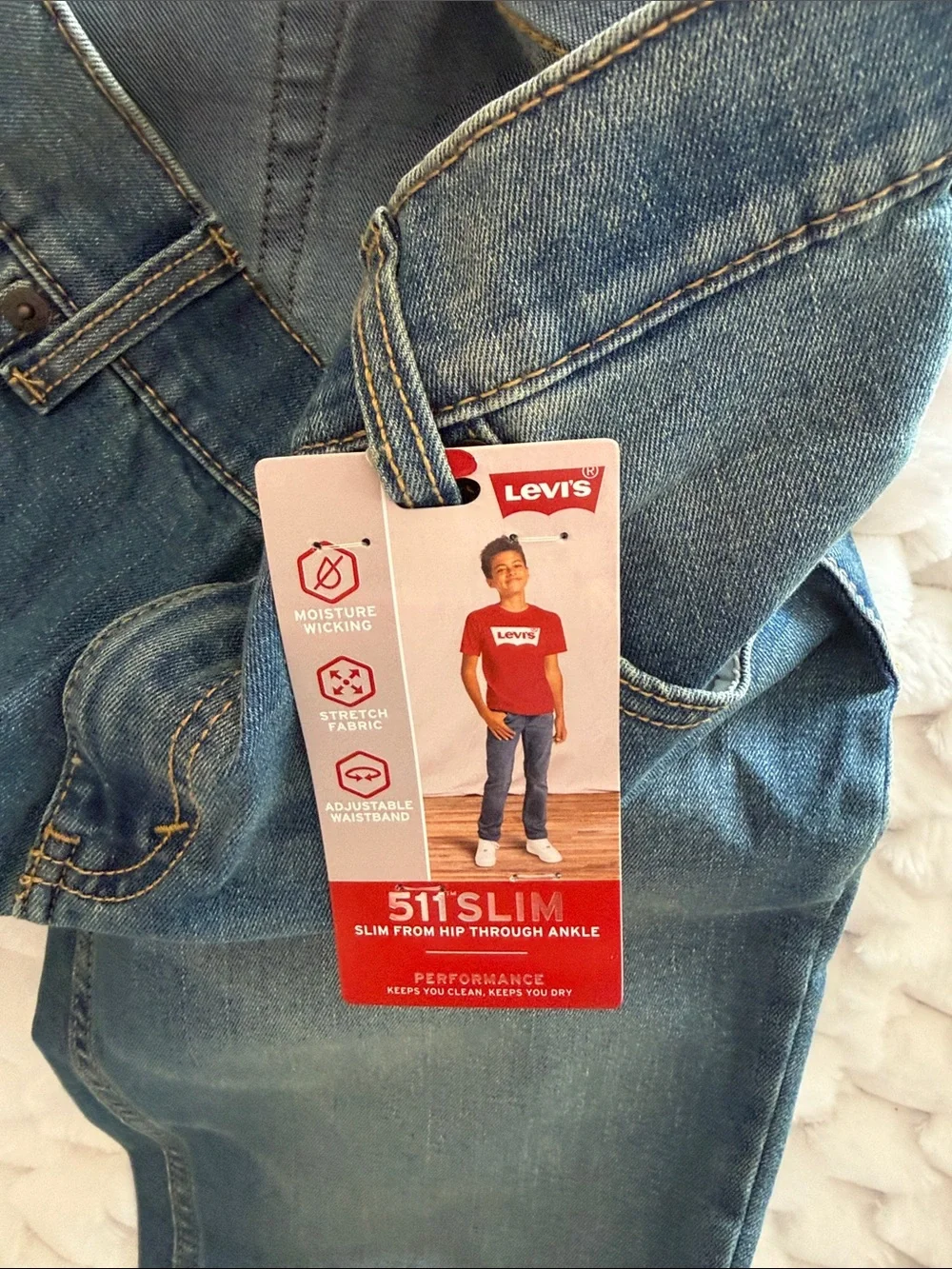 Levi's Kids Blue Faded Denim Jeans